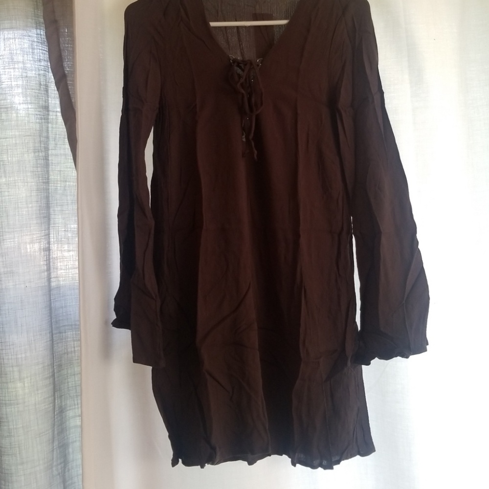 Dark gray boho dress